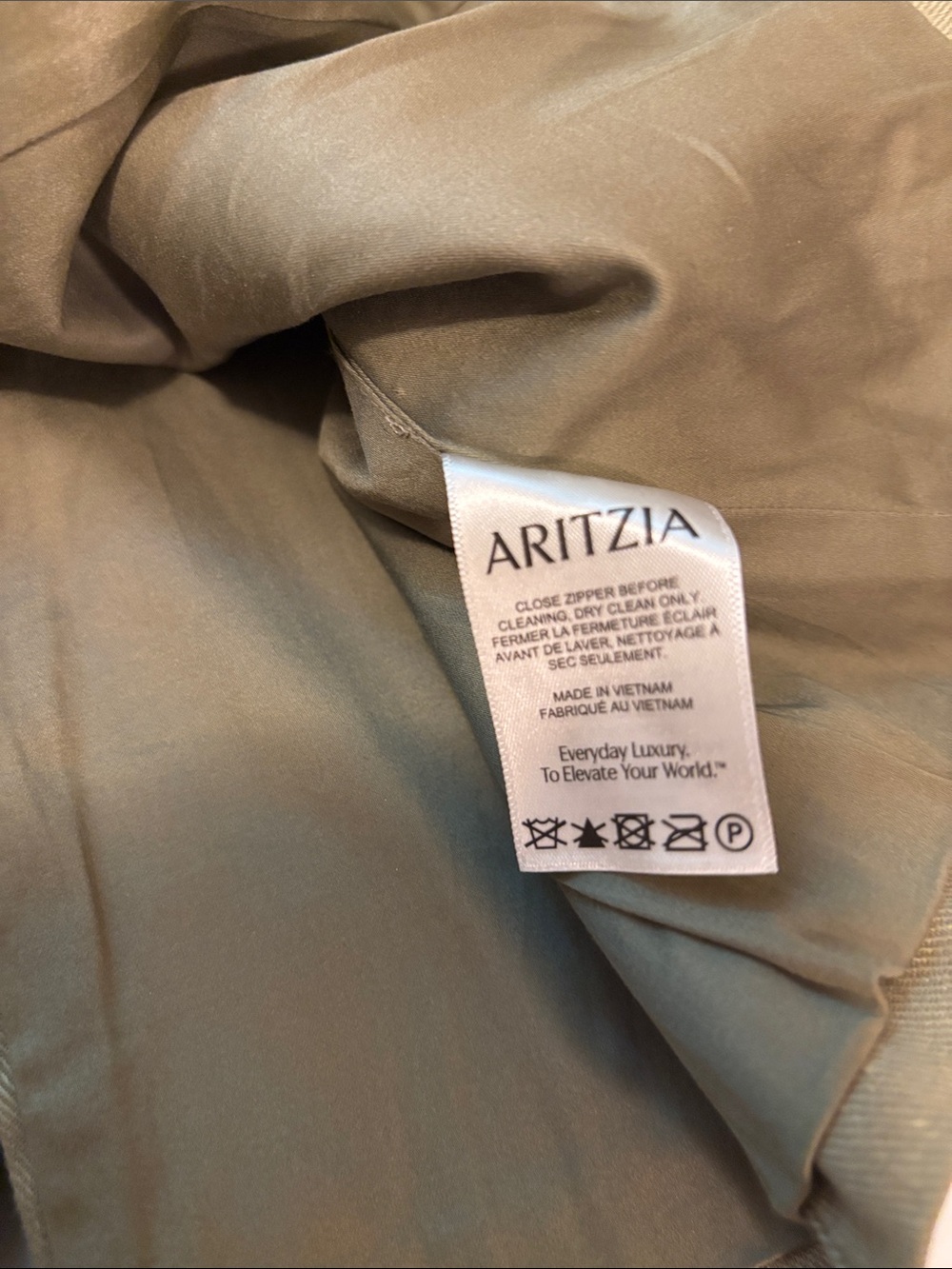 NWT Babaton Olive Sleeveless Top - size 10 - Picture 13 of 14